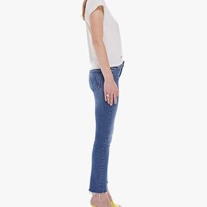 MOTHER Mid Rise Dazzler Ankle Fray